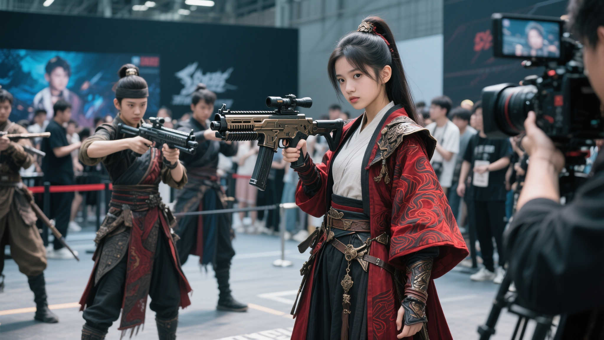 《明末：渊虚之羽》BW混剪和现场图：小姐姐又飒又美!